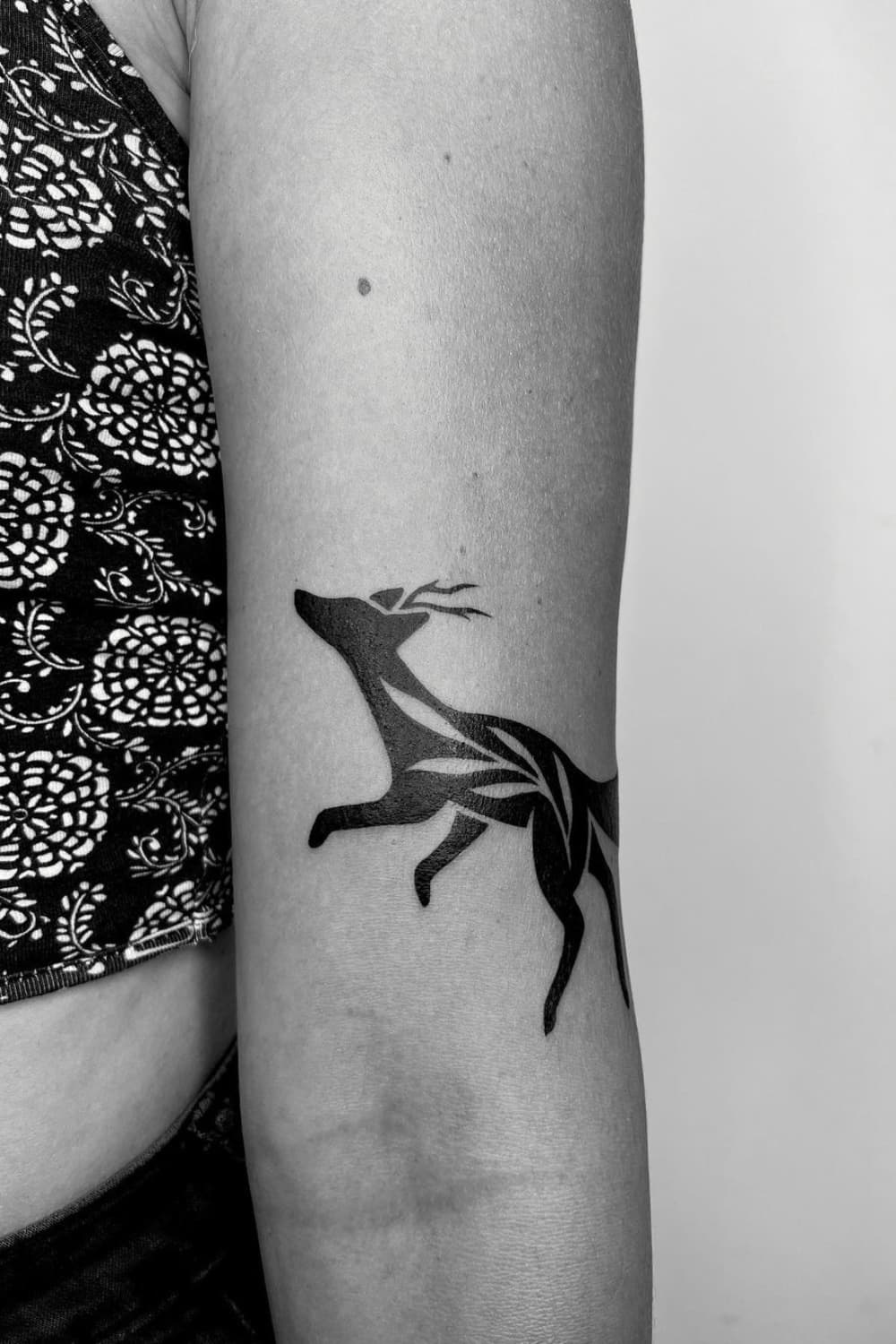 Deer Silhouette Tattoo