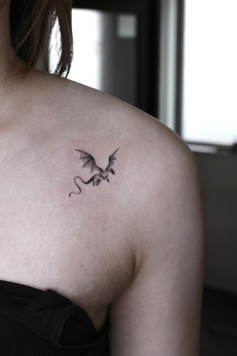 Dragon Silhouette Tattoo