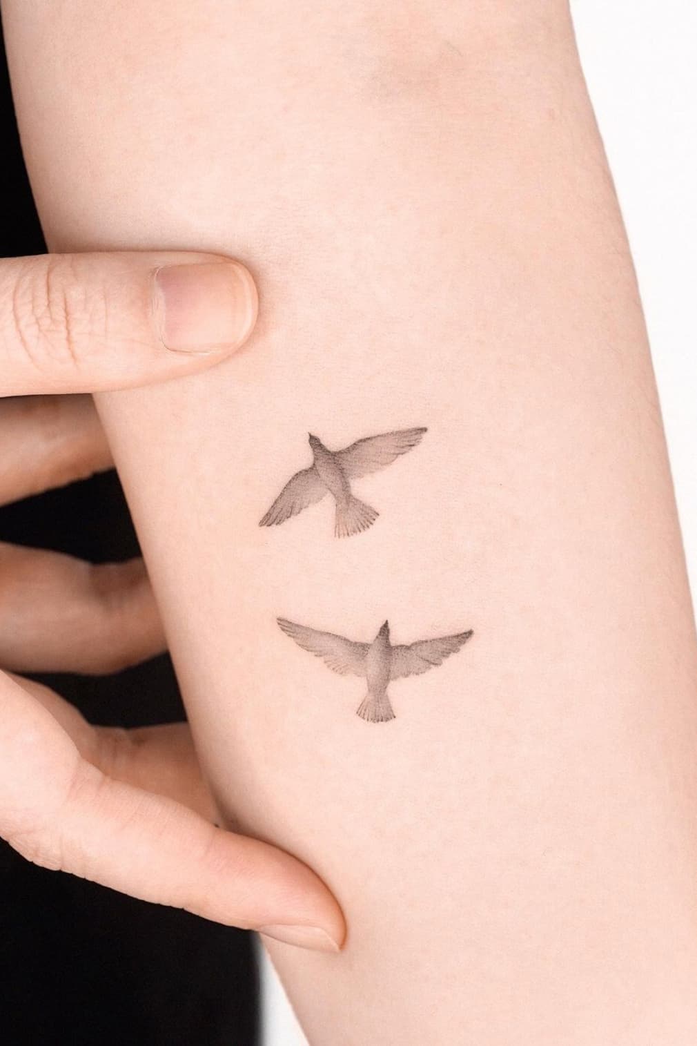 Dove Silhouette Tattoo