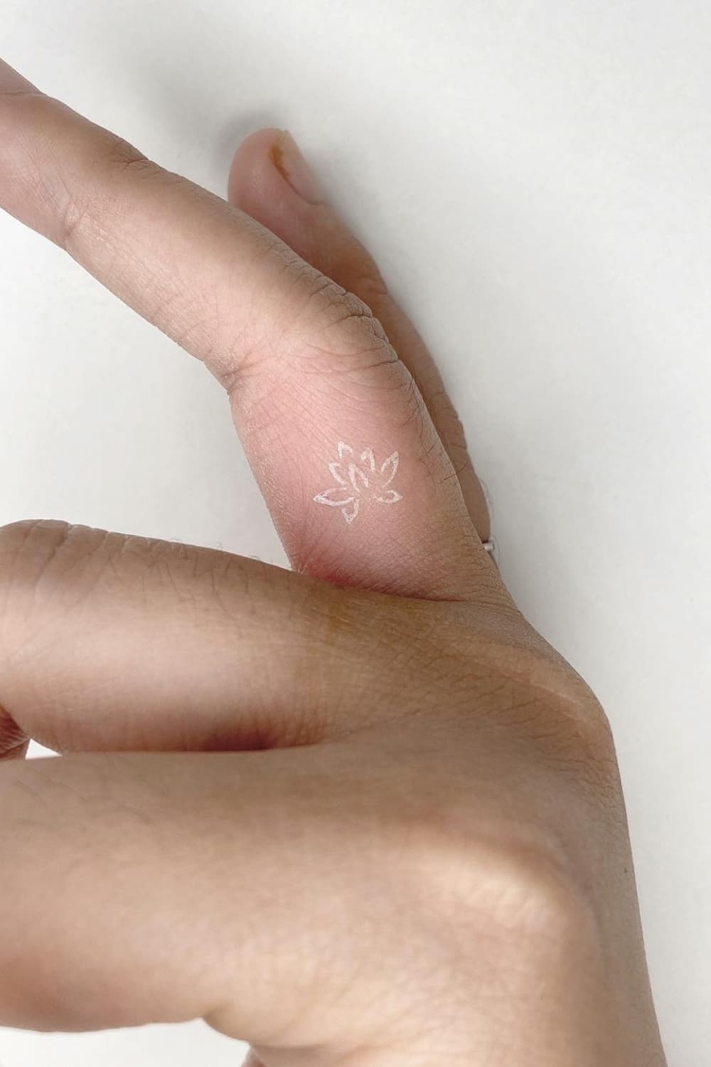 White Ink Mini Tattoo