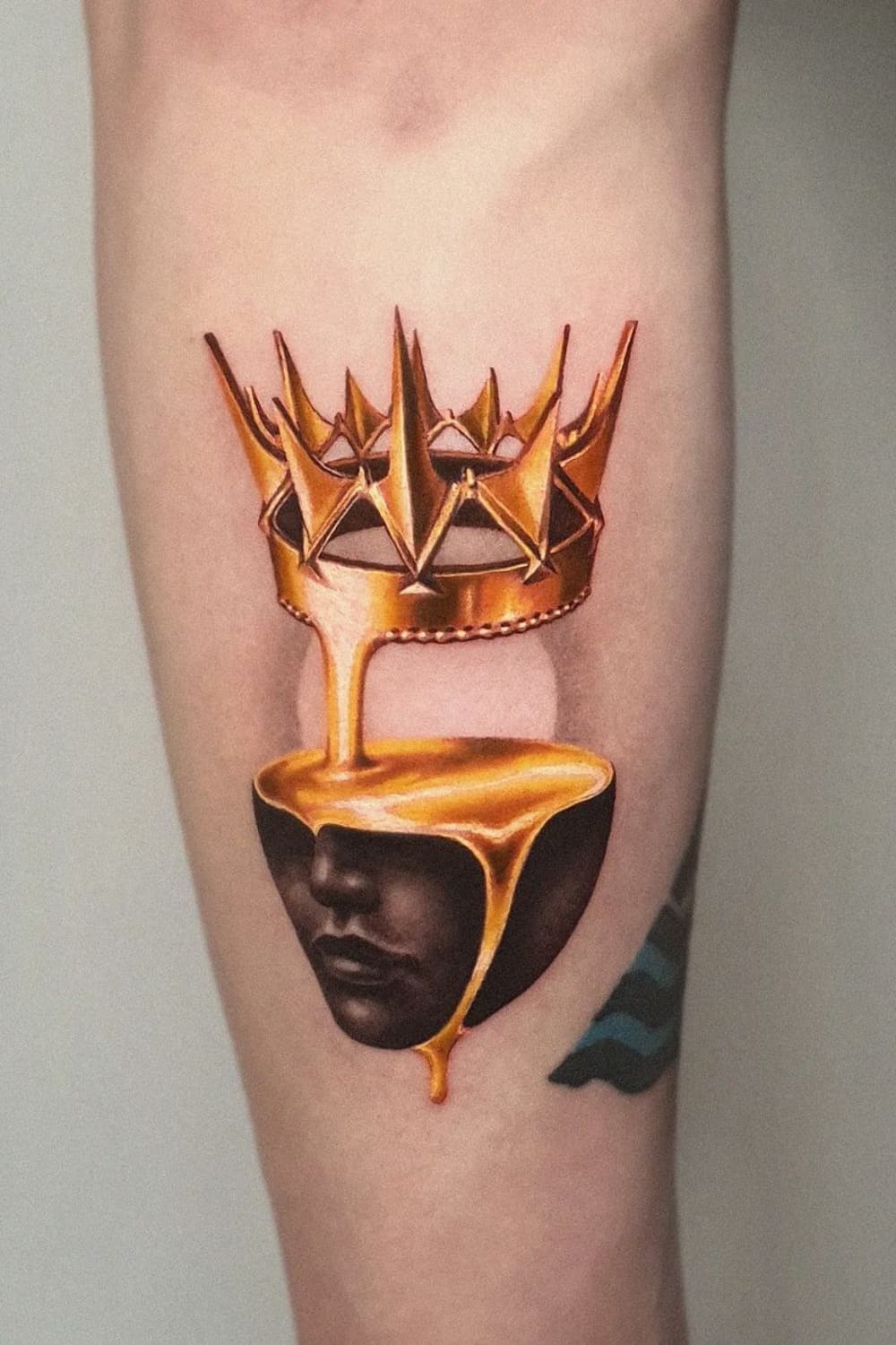 Abstract Crown Tattoo