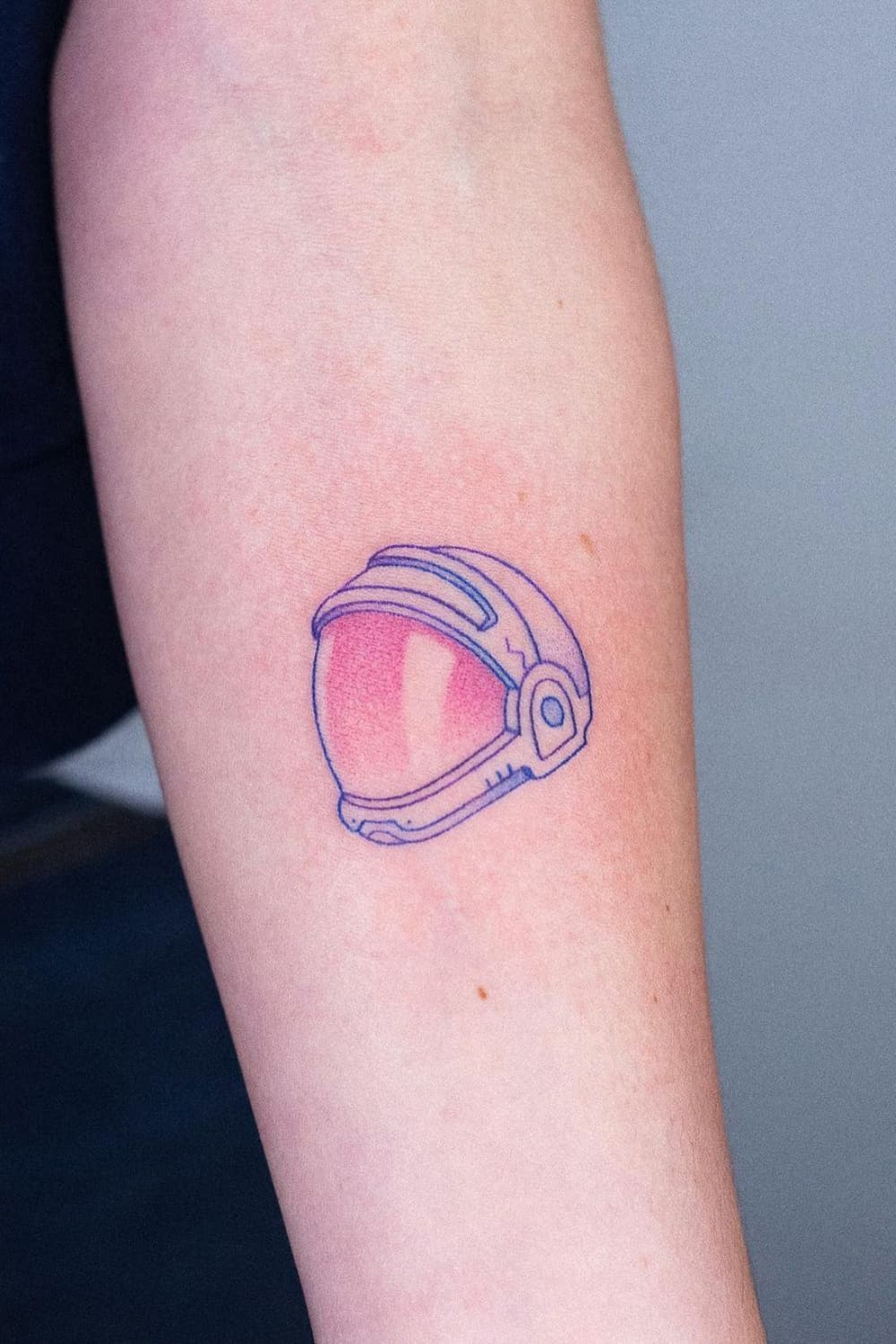 Astronaut Helmet Tattoo