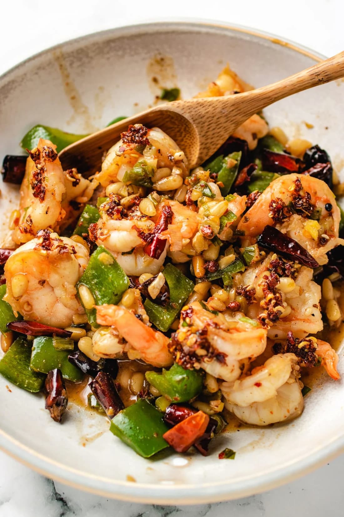Crevettes chinoises Kung Pao