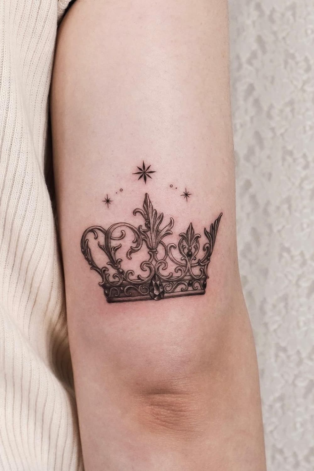Creative Crown Tattoo