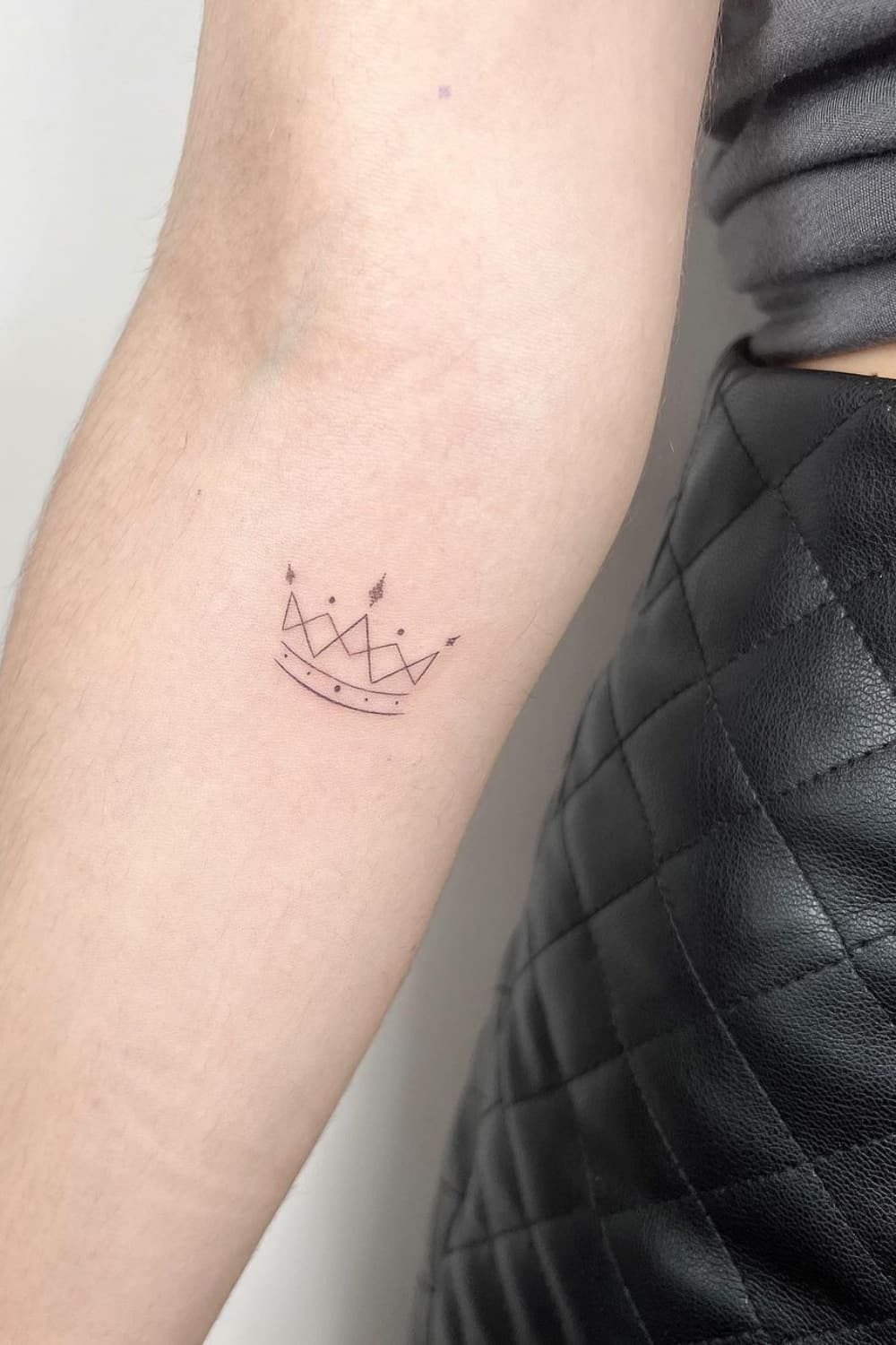 Crown Line Tattoo