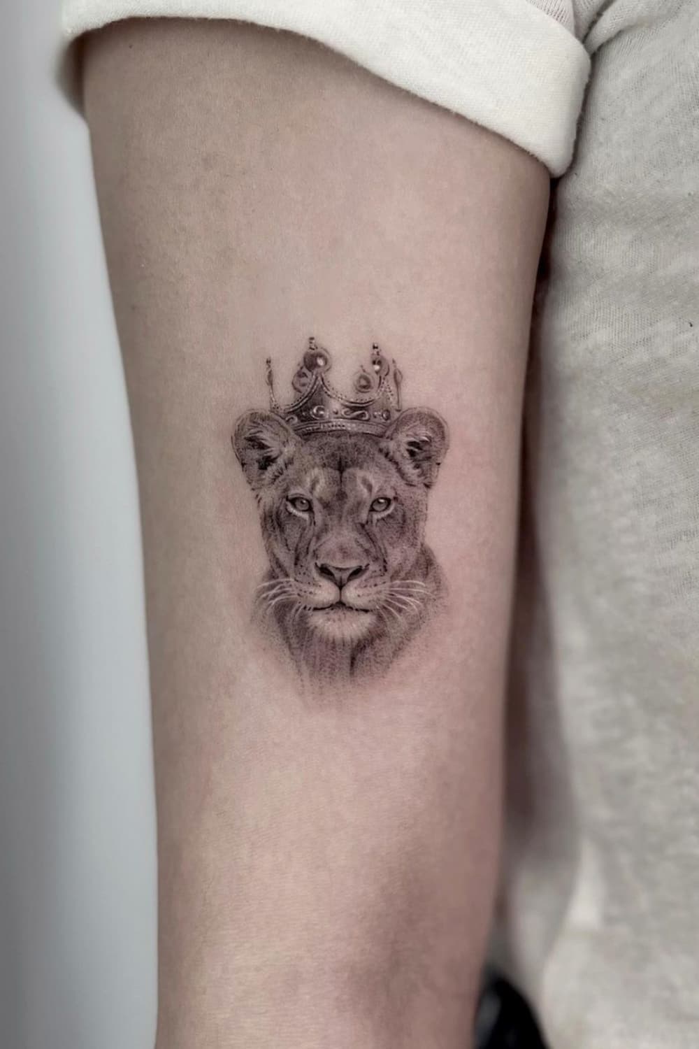 Crown Lion Tattoo