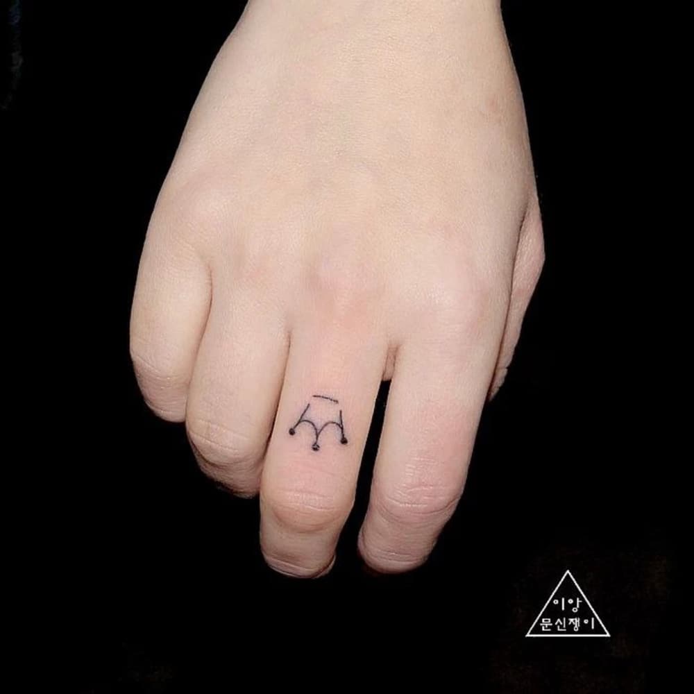 Crown Tattoo on Finger