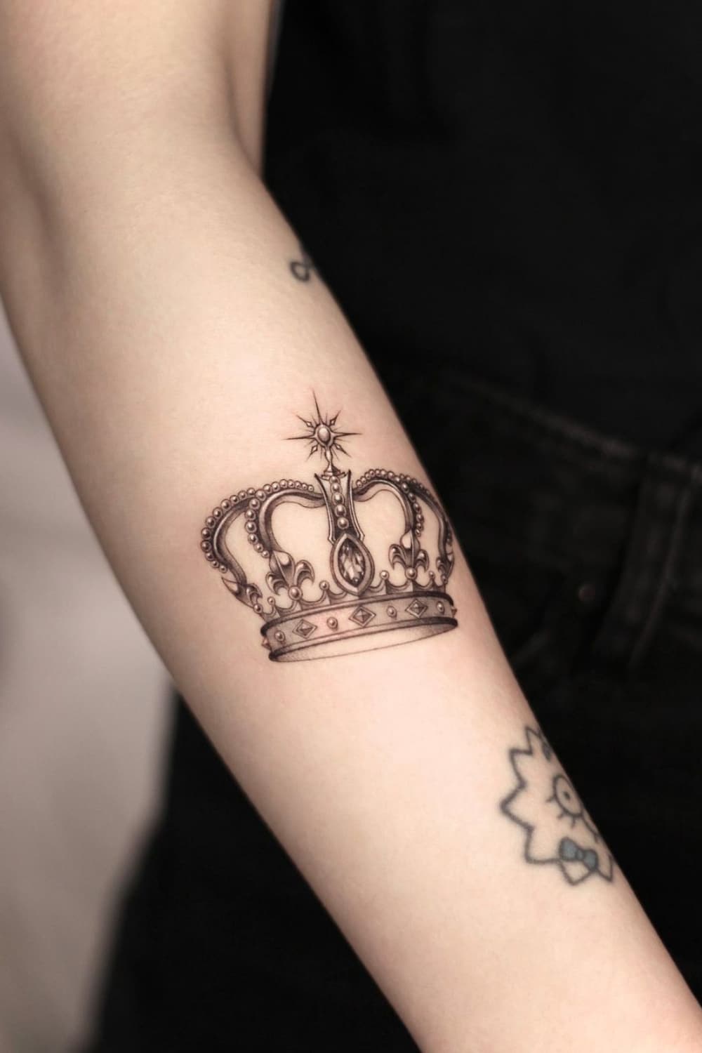 Delicate Crown Tattoo