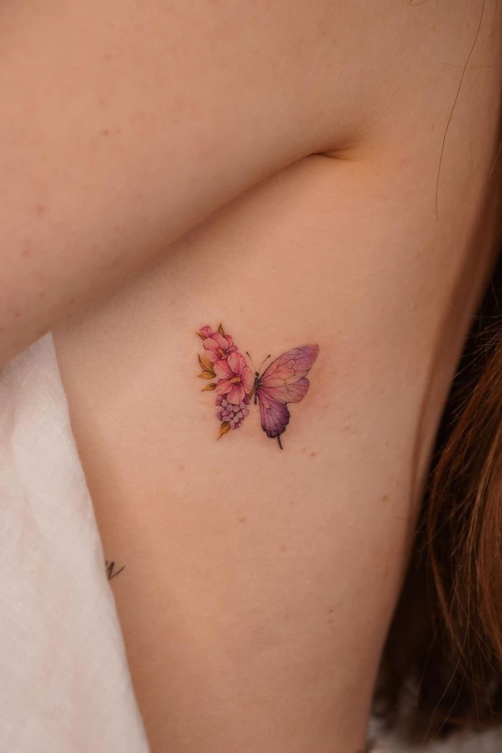 Tatouage Fleur Papillon