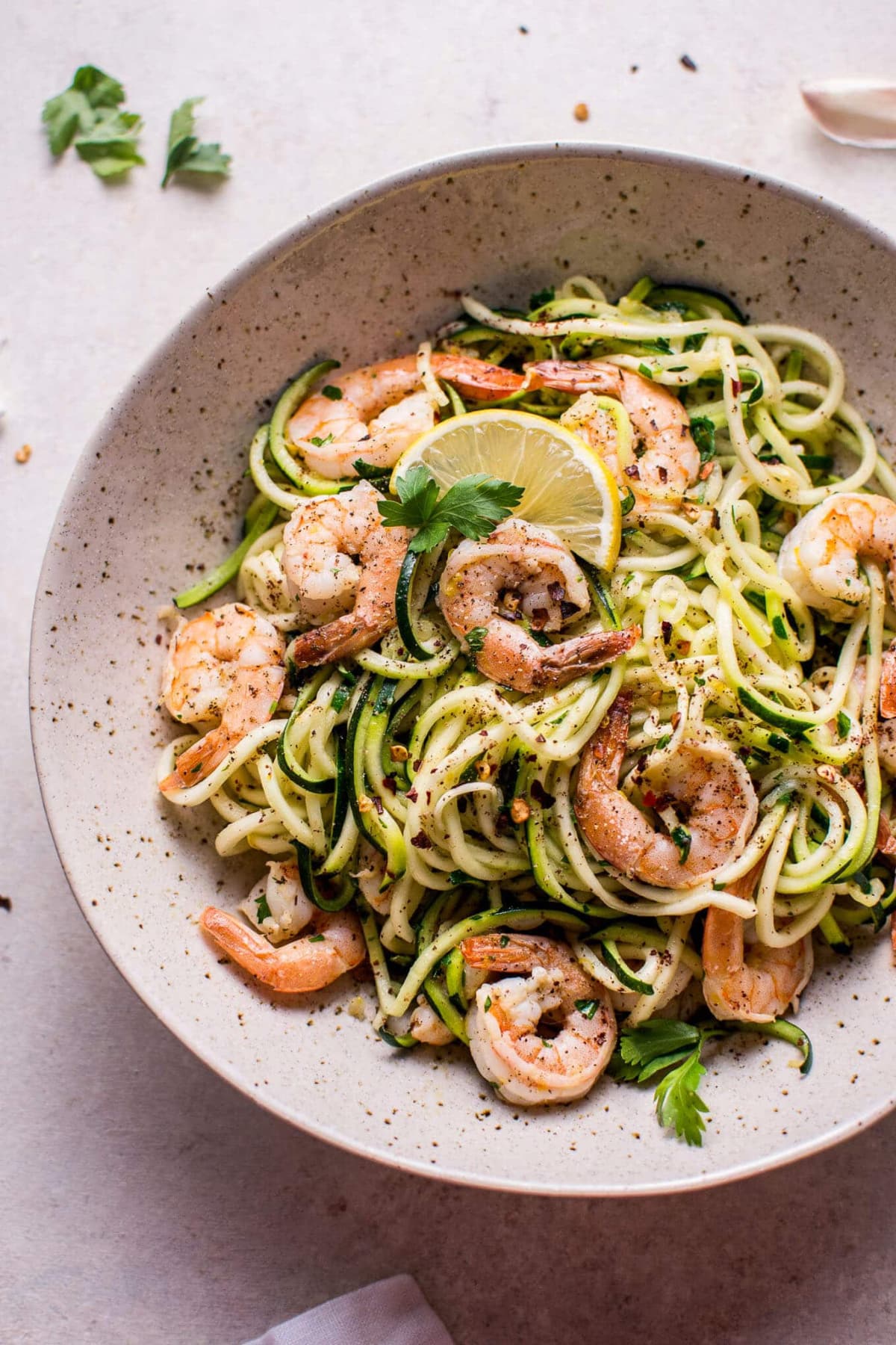 Garlic Shrimp Zoodles