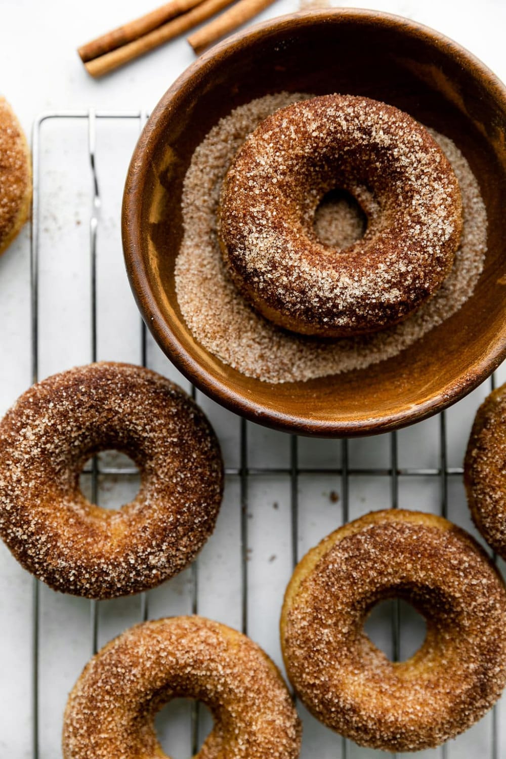 Gluten-Free Donuts With Cinnamon And Sugar