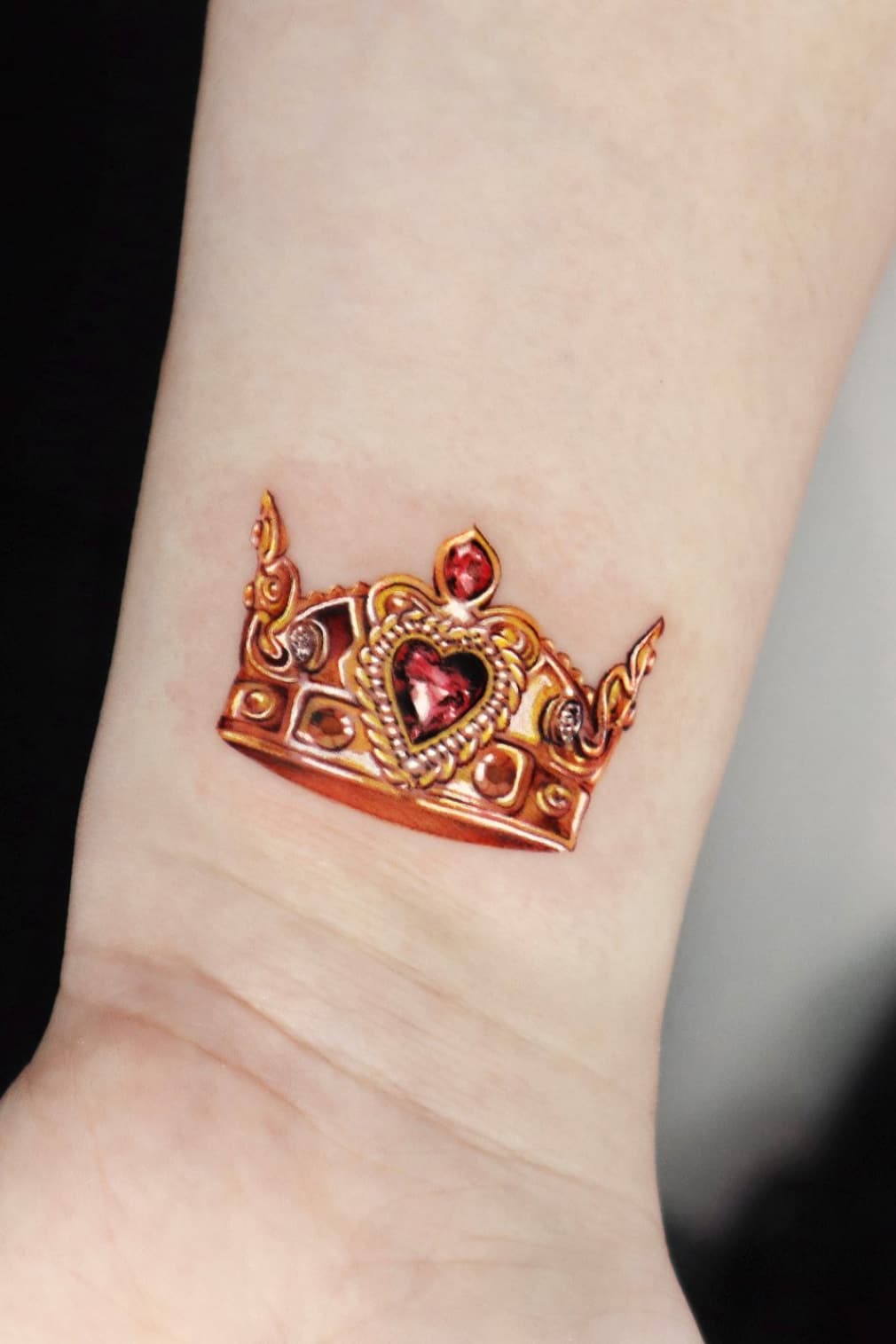 Gold Crown Tattoo