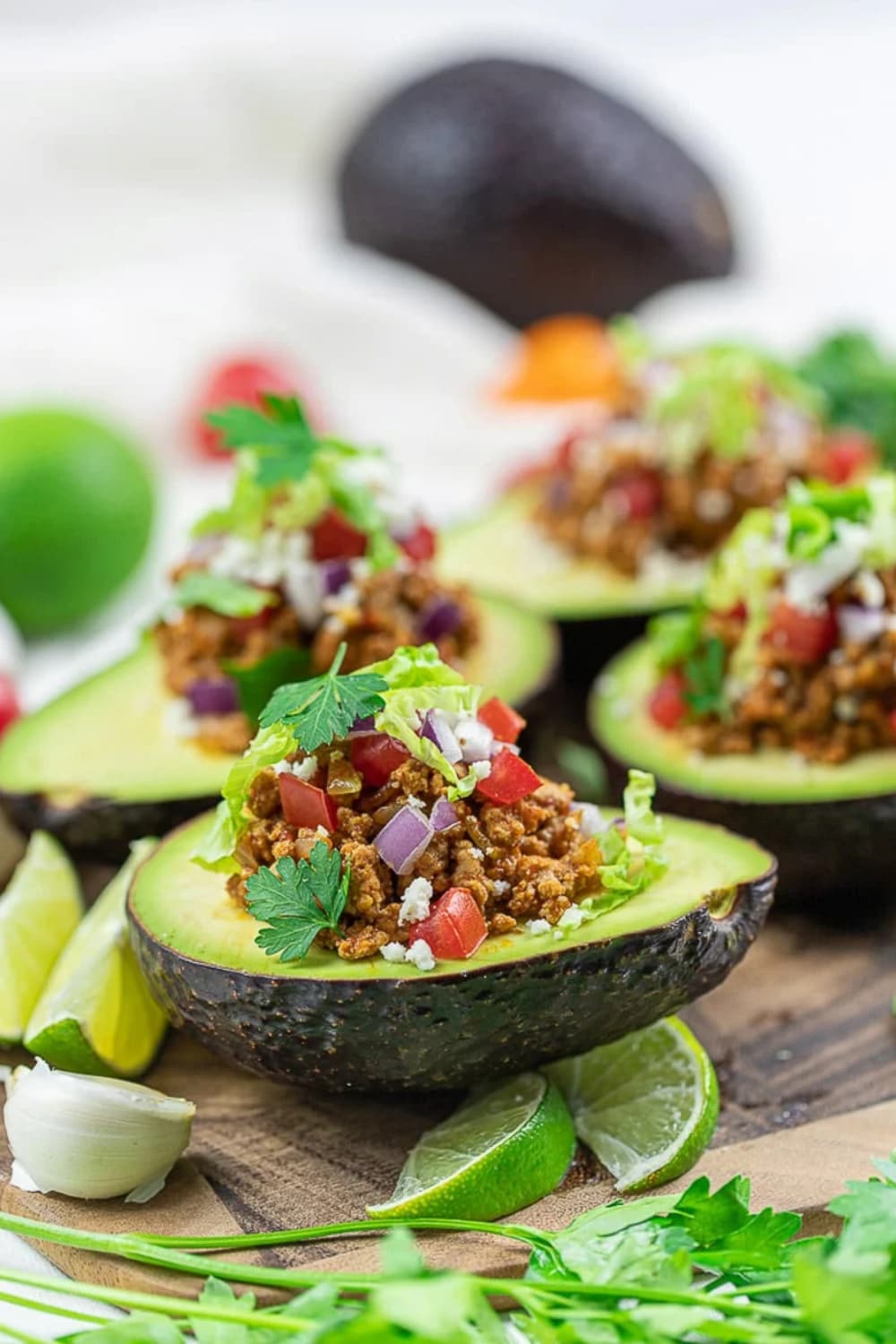 Keto Taco Stuffed Avocado Boats