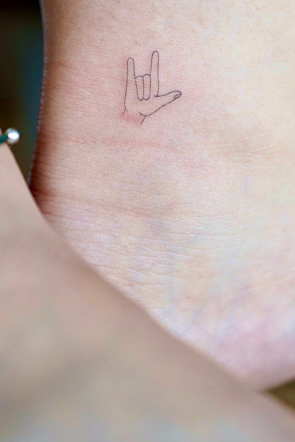 Love You Gesture Tattoo