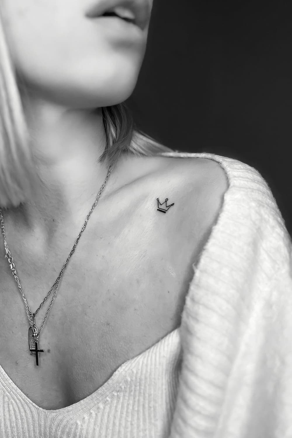 Minimalist Crown Tattoo