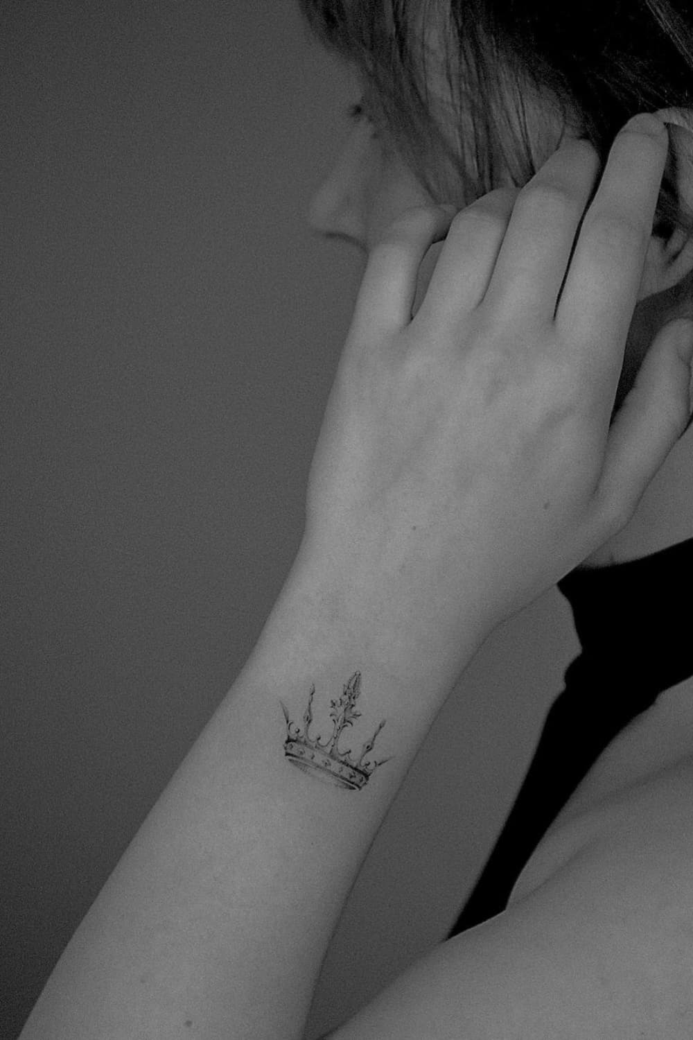 Simple Crown Tattoo