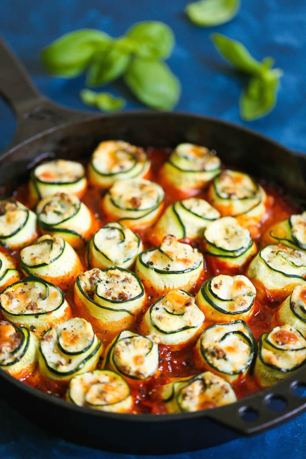 Zucchini Lasagna Roll Ups