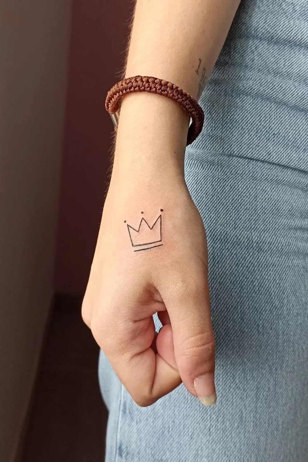 Crown Tattoo on Hand