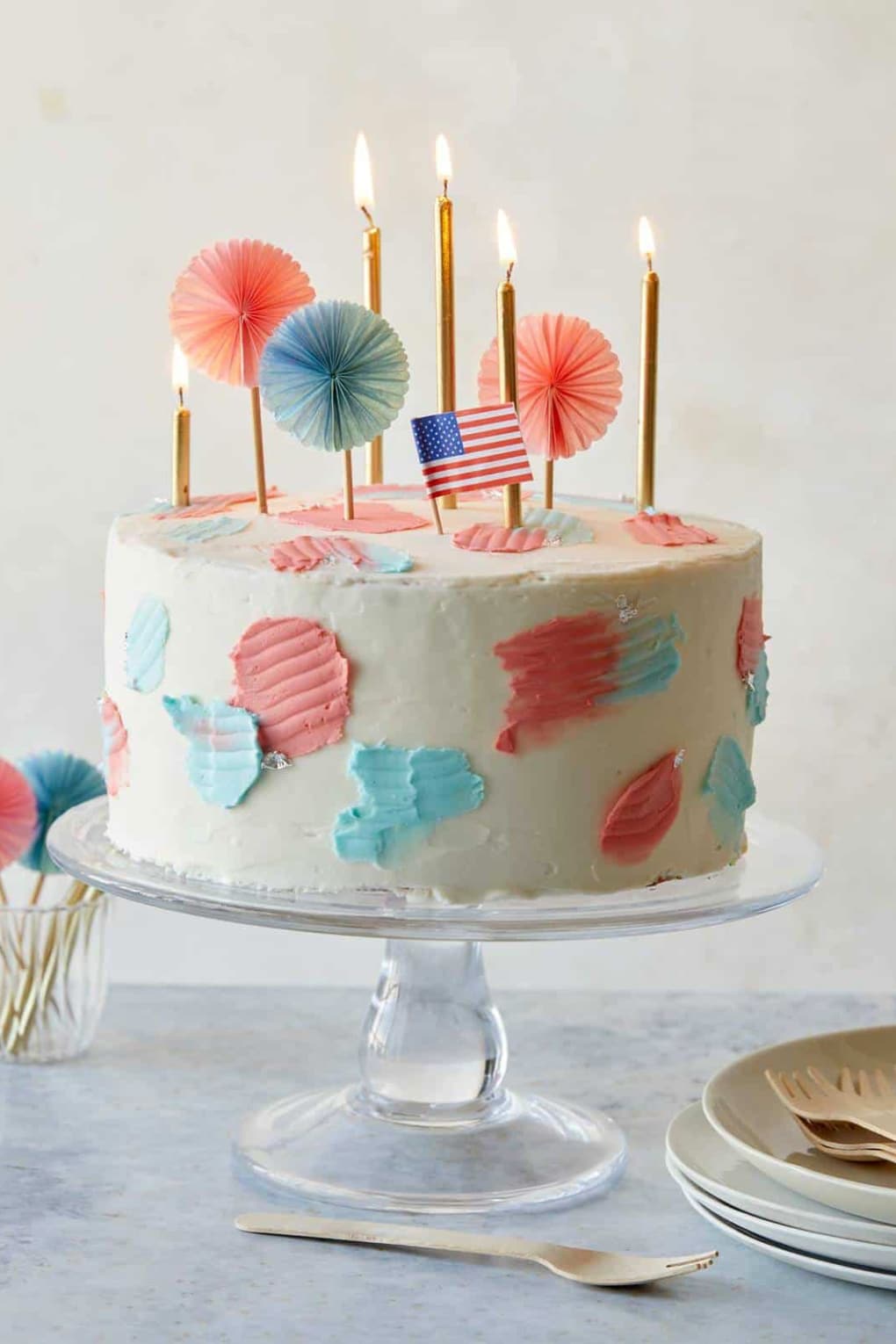 4th Of July FUNFETTI Cake