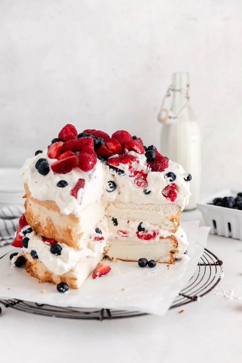 4th of July Angel Food Cake