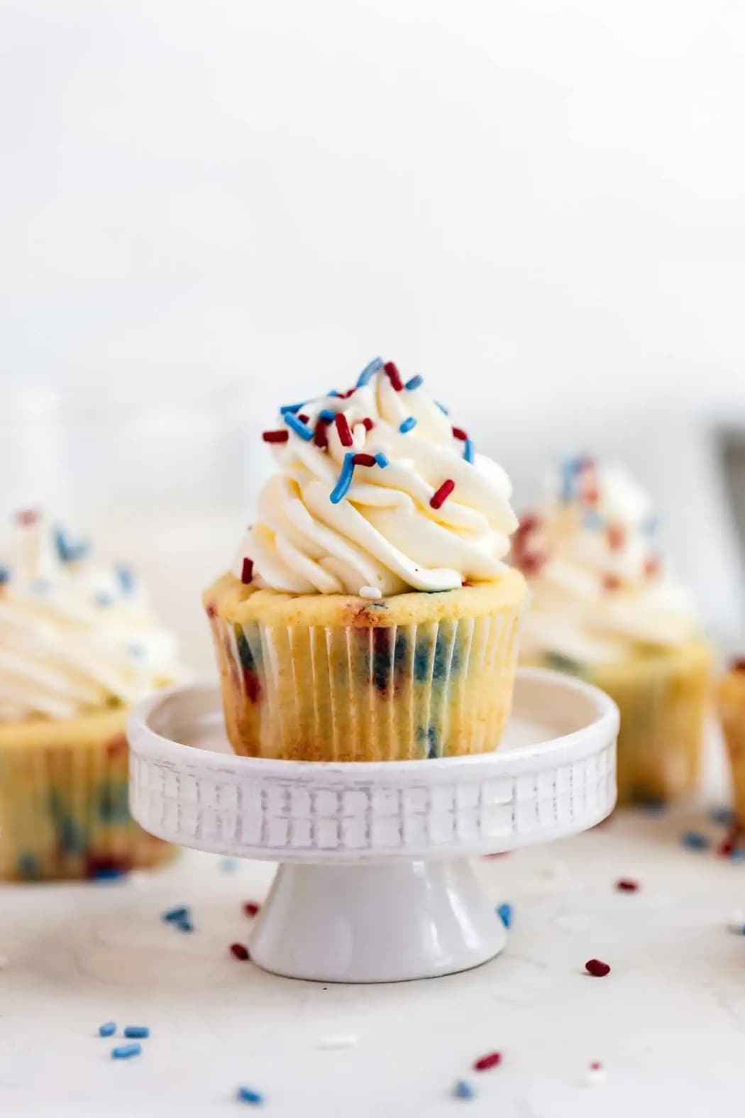 4th of July Funfetti Cupcakes