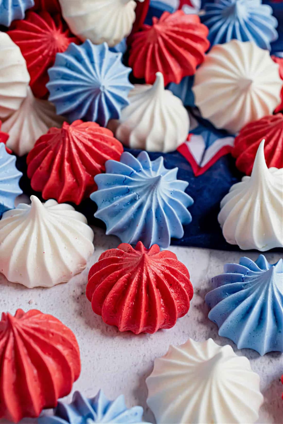 4th of July Meringue Cookies