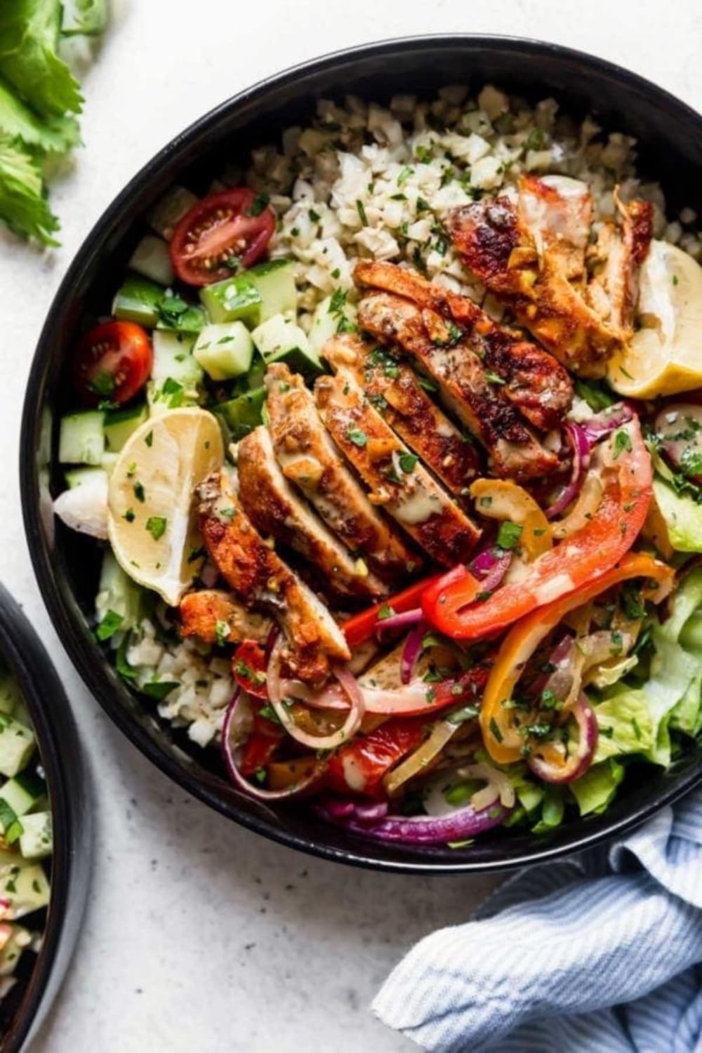 Bol de shawarma au poulet