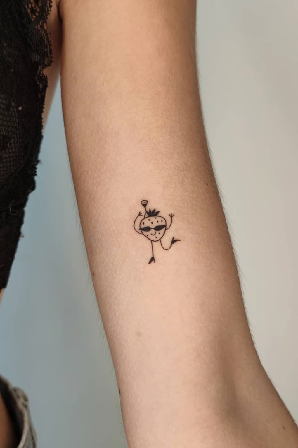 Funny Strawberry Tattoo