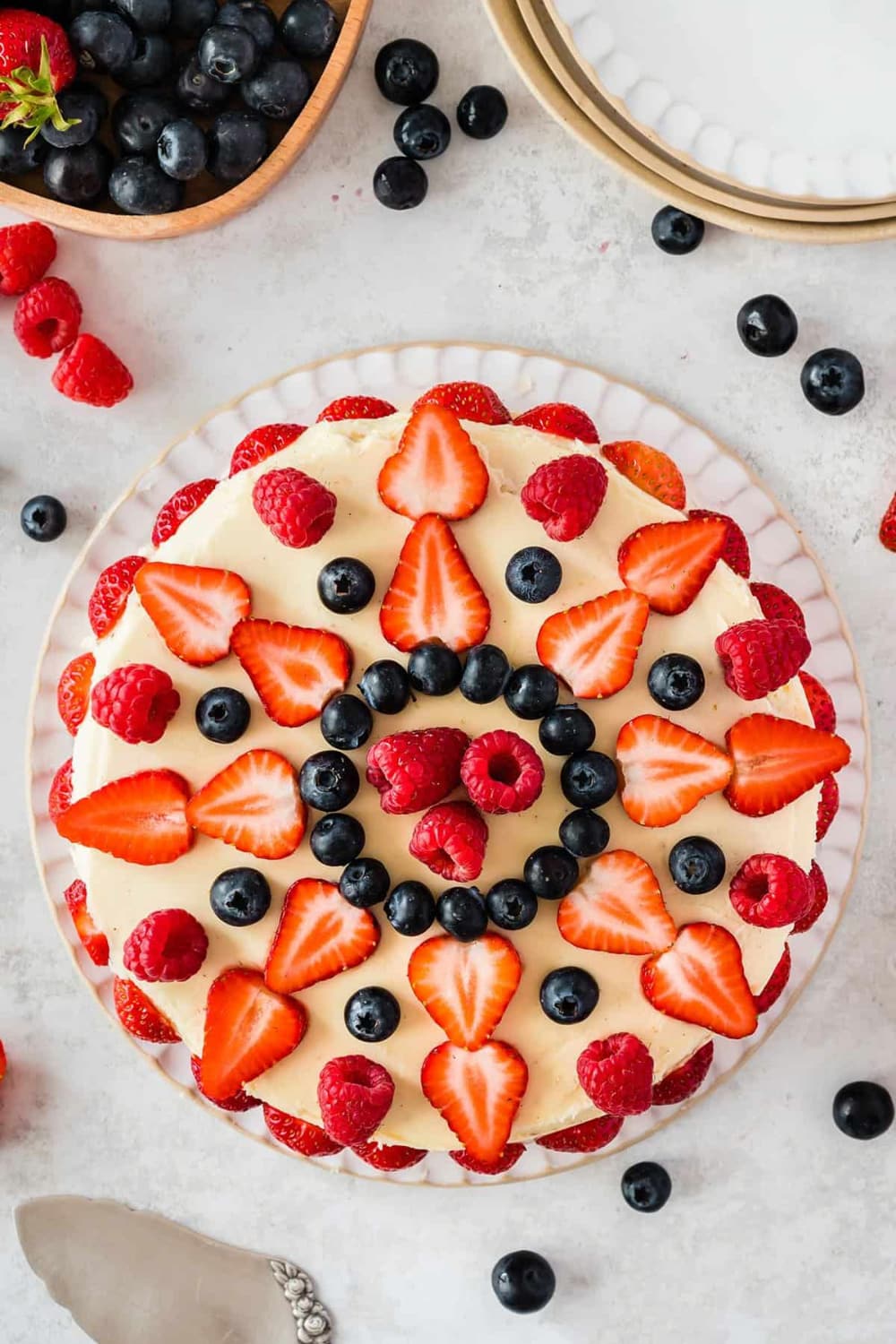 Gluten-Free 4th of July Cake