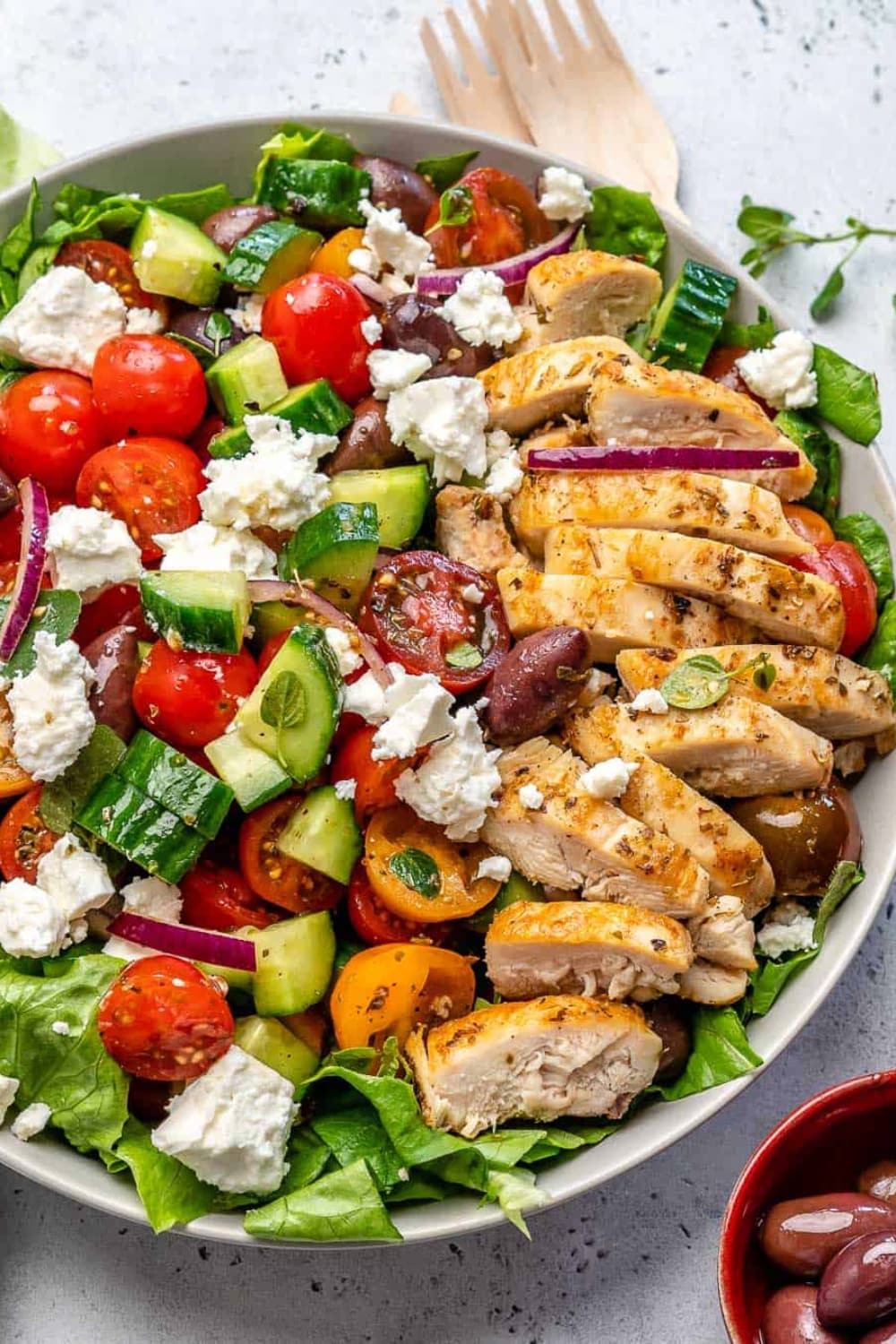 Salade de poulet grecque