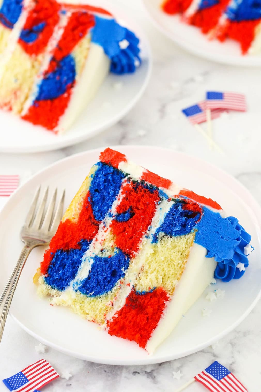 4th Of July Marble Cake