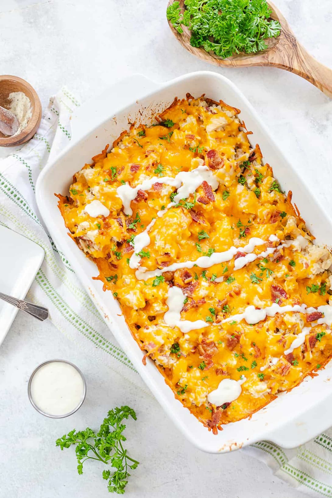 Keto Chicken Bacon Ranch Casserole