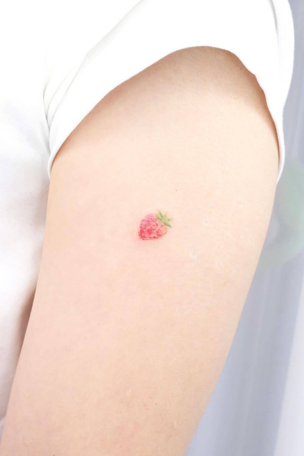 Mini Strawberry Tattoo