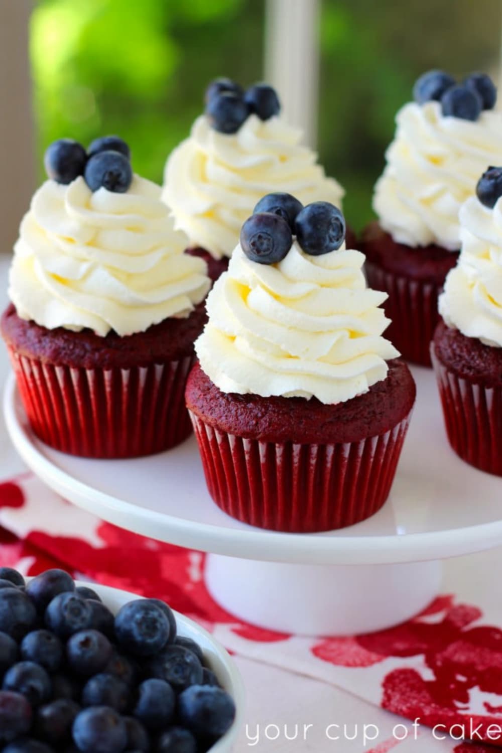 Red Velvet 4th of July Cupcakes