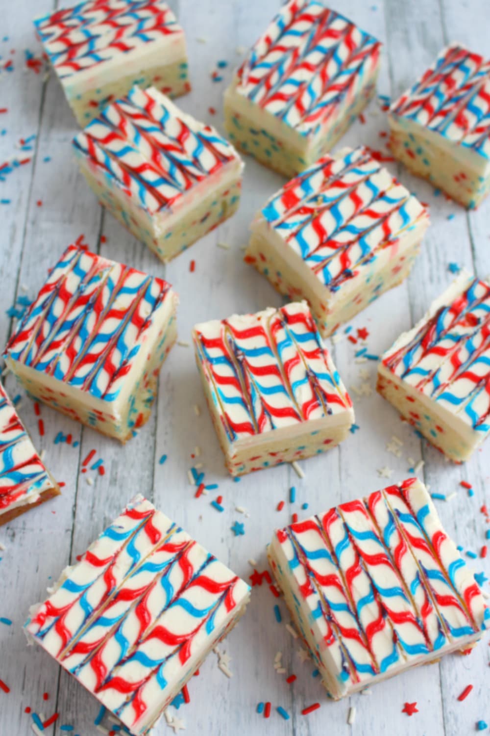 Stars and Stripes Sugar Cookie Bars