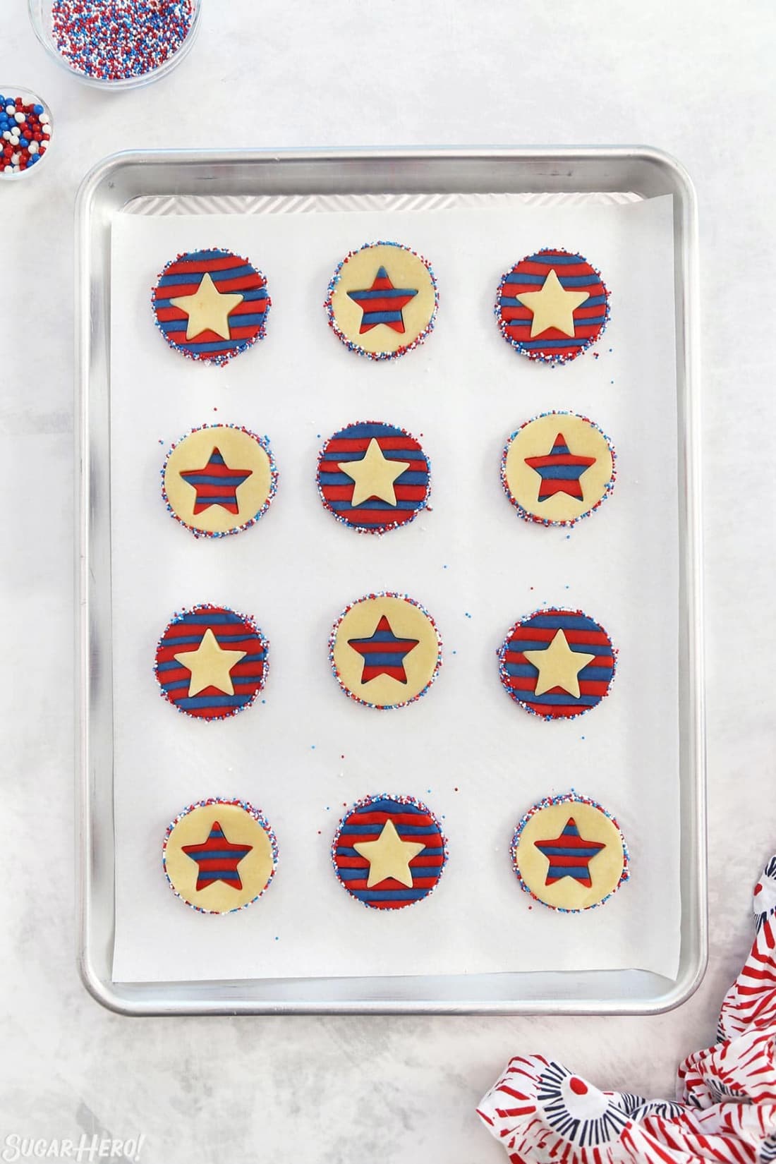 Stars and Stripes Sugar Cookies