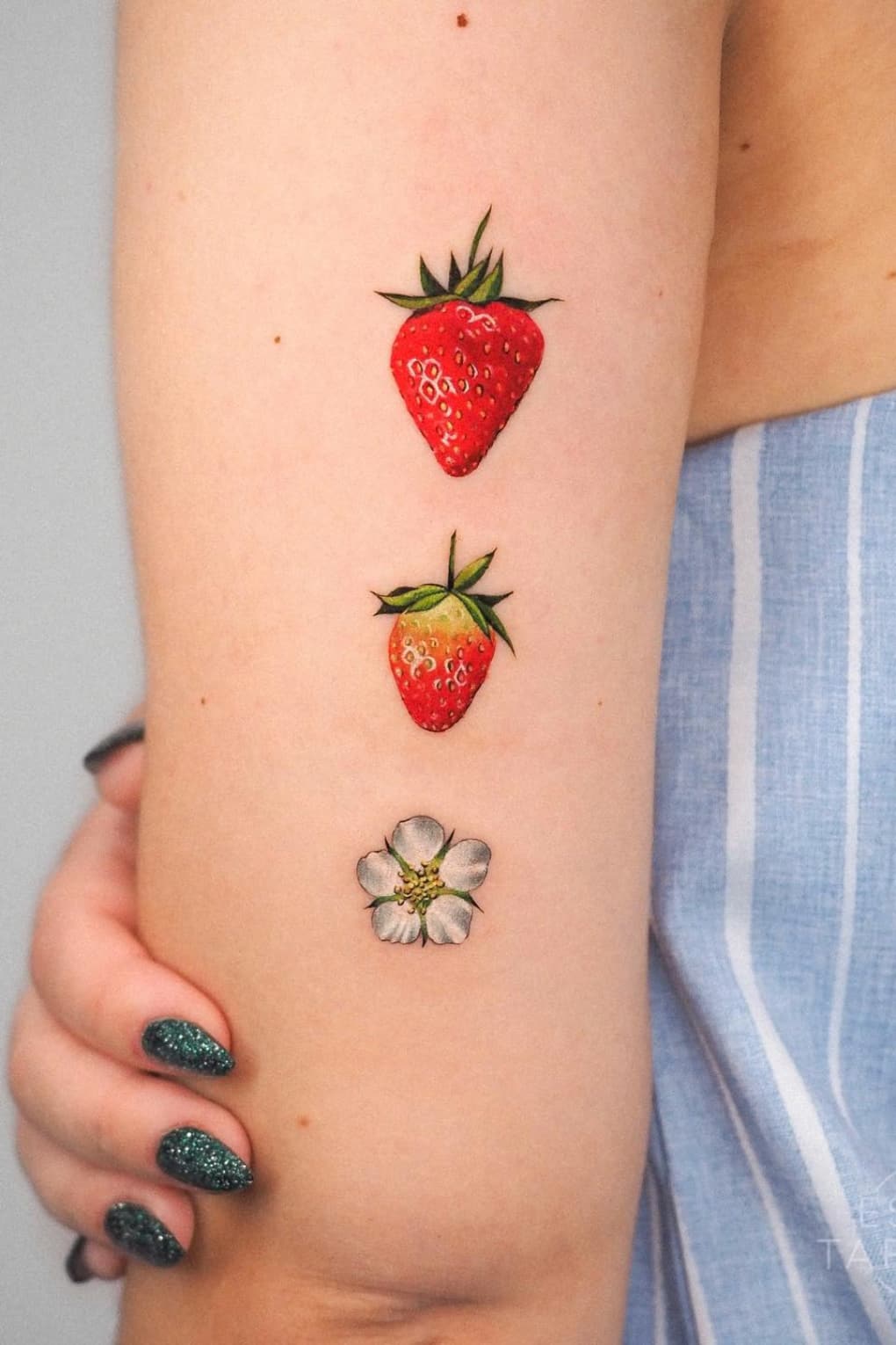 Strawberry Growth Tattoo