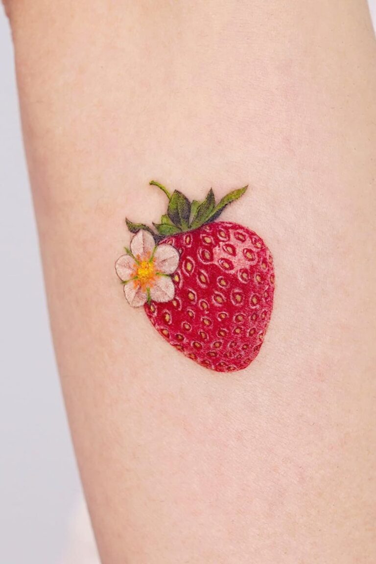 37 Best Strawberry Tattoo Ideas