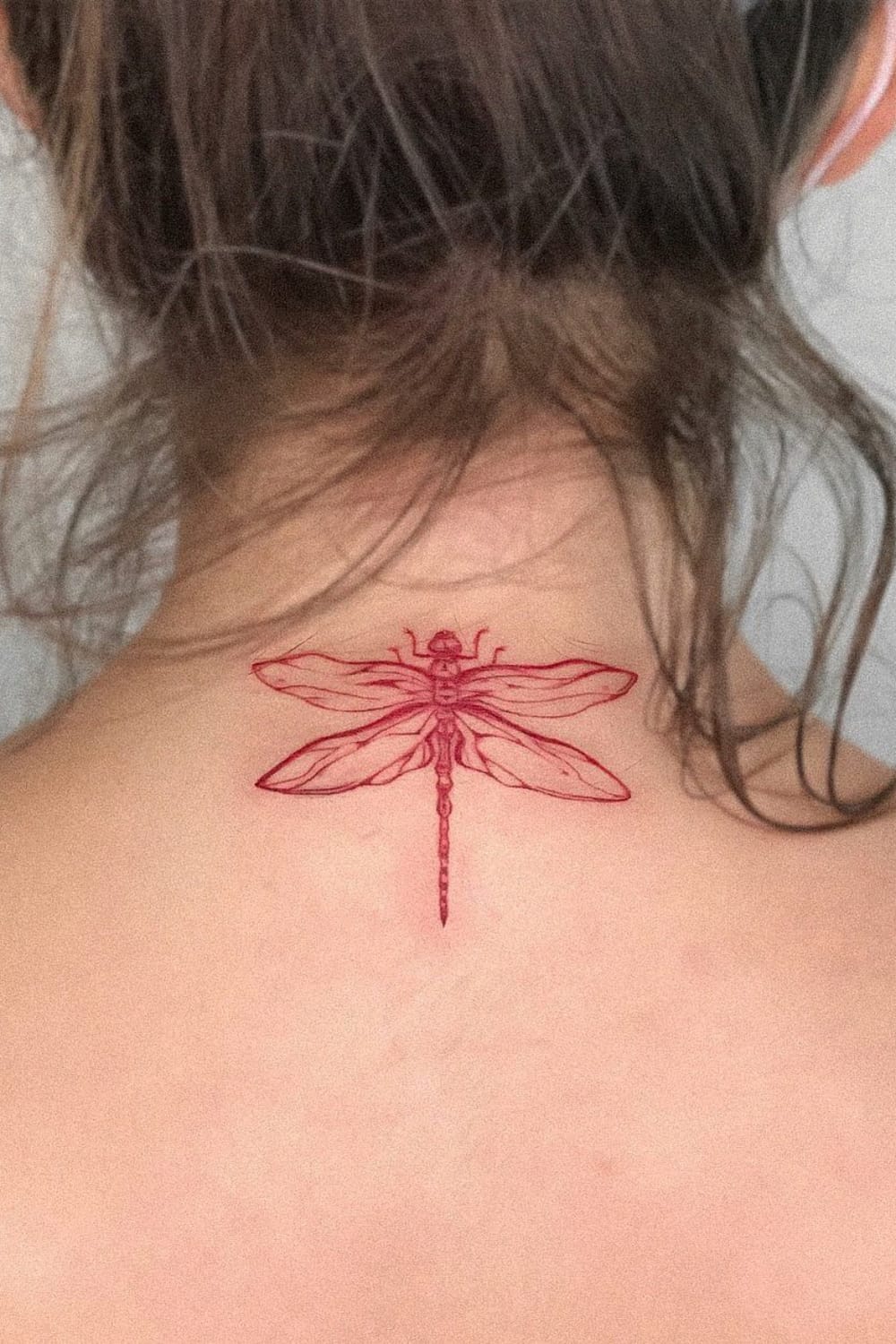 Red Dragonfly Tattoo