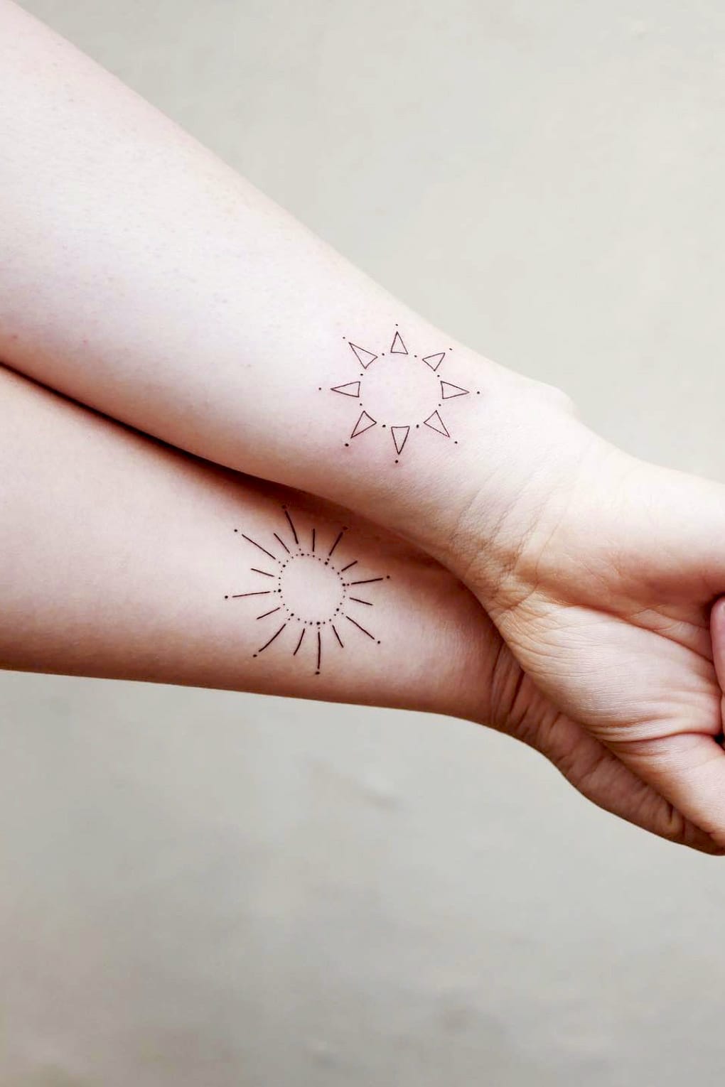 Sun Friendship Tattoo