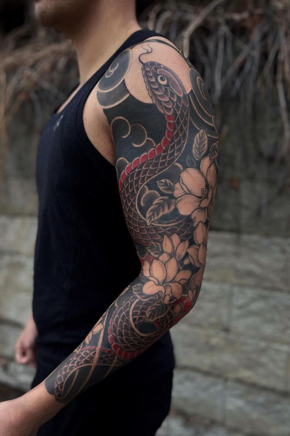 Magnolia Tattoo For Men