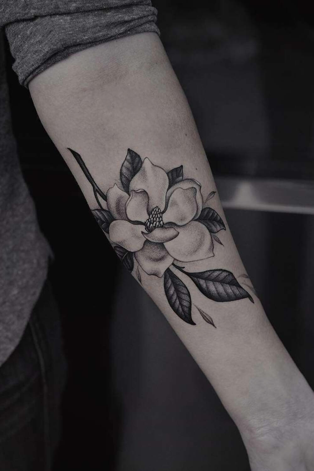 Magnolia Tattoo For Men