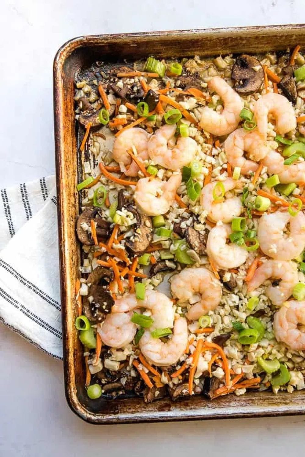Sheet Pan Shrimp Fried Rice (Paleo, Whole30, AIP)