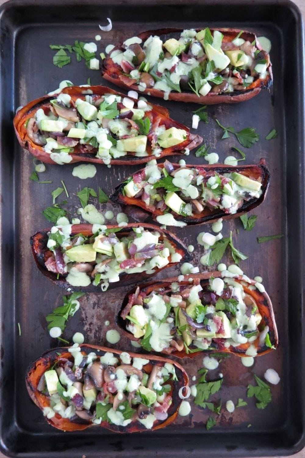 Stuffed Sweet Potato Skins (AIP, Paleo)